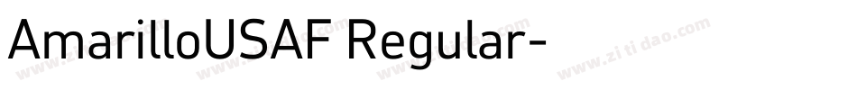 AmarilloUSAF Regular字体转换